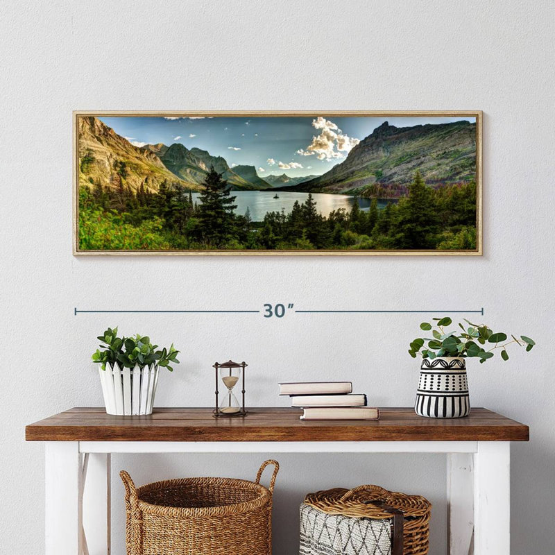 Montana, Montana, Cadre flottant en bois naturel, 31" X 11"