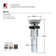 Universal Pop-Up Bathroom Sink Drain with Overflow