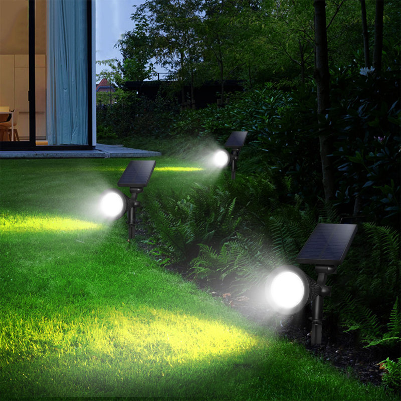 Matte Black Solar Powered Integrated LED Pathway Light Kit