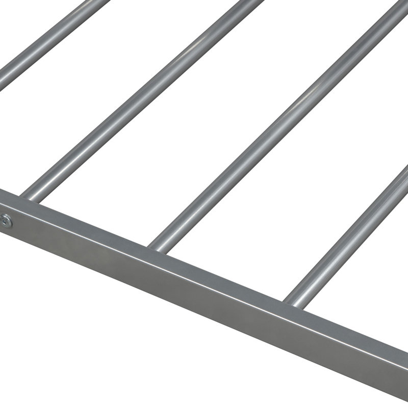 Jimenez Kids Twin Bunk Bed, Silver