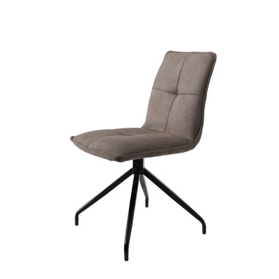 Velour Suede Swivel Chair