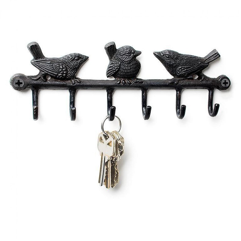Three Birds On A Branch Wall Hook
