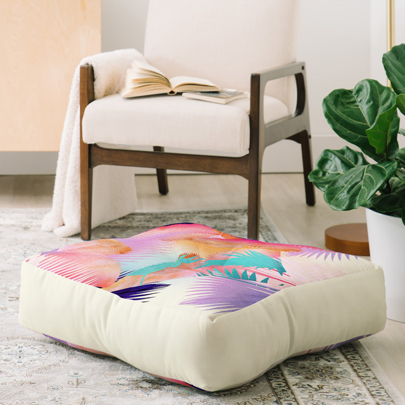Coussin de plancher coucher de soleil iveta abolina cubain