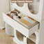 Armoire de cuisine avec armoire de rangement de 69 po de hauteur avec portes en verre et tablettes réglables
