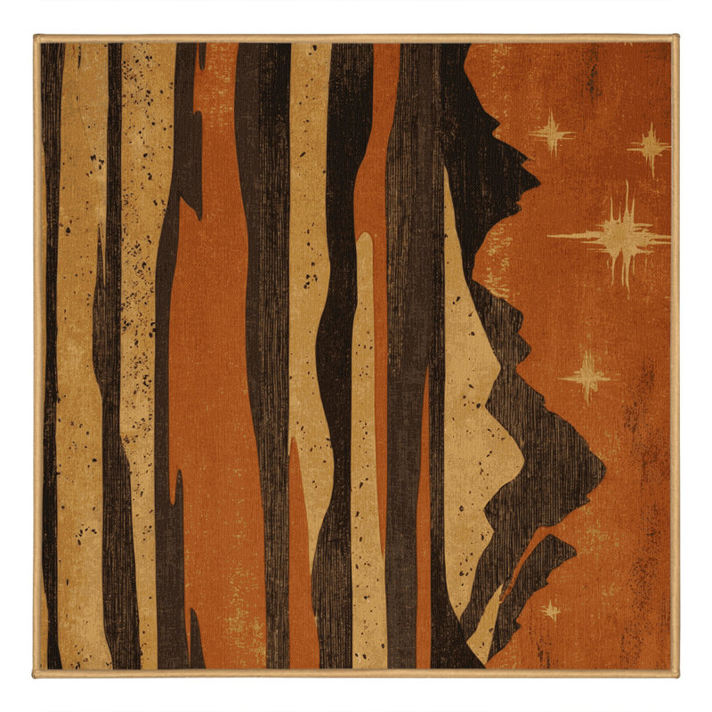Tapis Ember Plains, Carré 3 pi
