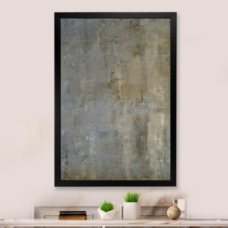 Gris et brun Colorfields III - Art mural moderne et contemporain sur toile, H 36 po x l 24 po x P 1,5 po