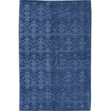 Damask Area Rug in Blue