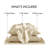 Satin Champagne 100% Satin Luxury Wrinkle Resistant 6-Piece Cal King Sheet Set-111014607-111014612