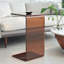 25.4" Acrylic Coffee Table – Modern Waterfall Design Side Table, Thick End Table For Living Rooms And Bedrooms,Brown-530852782