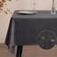 Nappes en lin texturé fabriquées à partir de bouteilles en plastique recyclées | Housse de table en tissu doux et durable | Résistant aux égratignures-1192868827