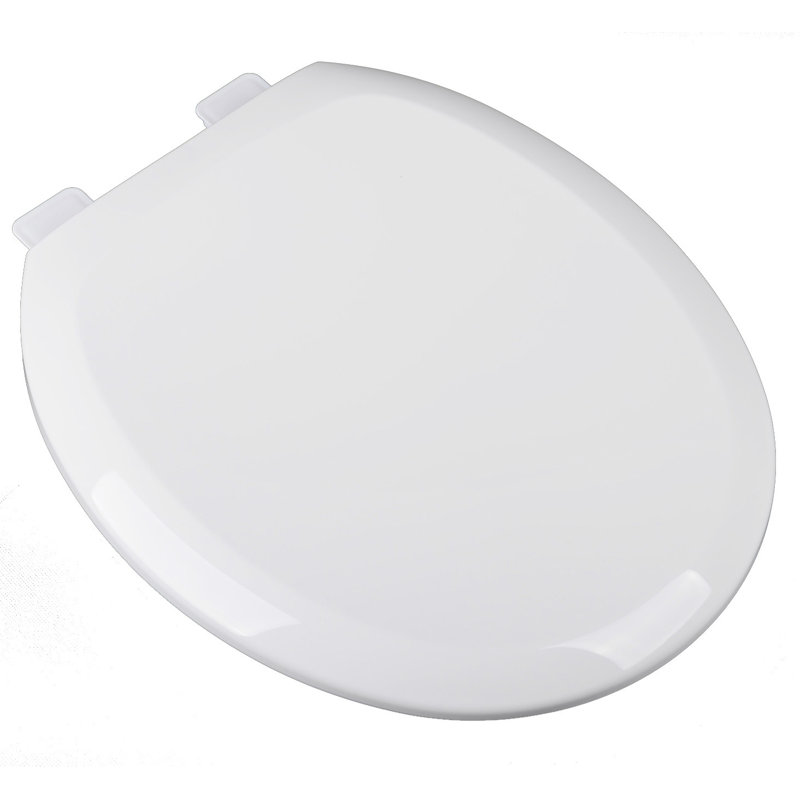 Siège de toilette rond, Blanc coton