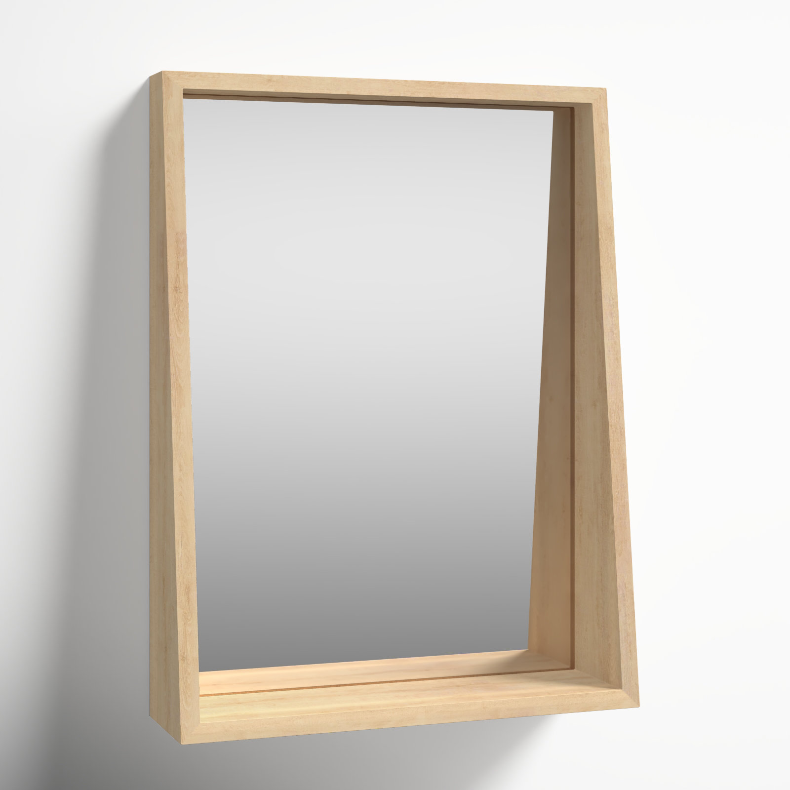 Parkside 18" Accent Mirror, Natural
