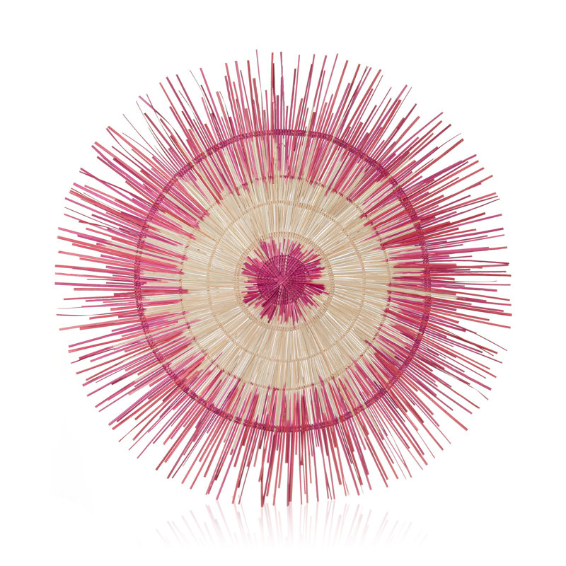 Décoration murale Dakota Fields Sun, H 35,5 po x l 35,5 po x P 0,5 po, Rose