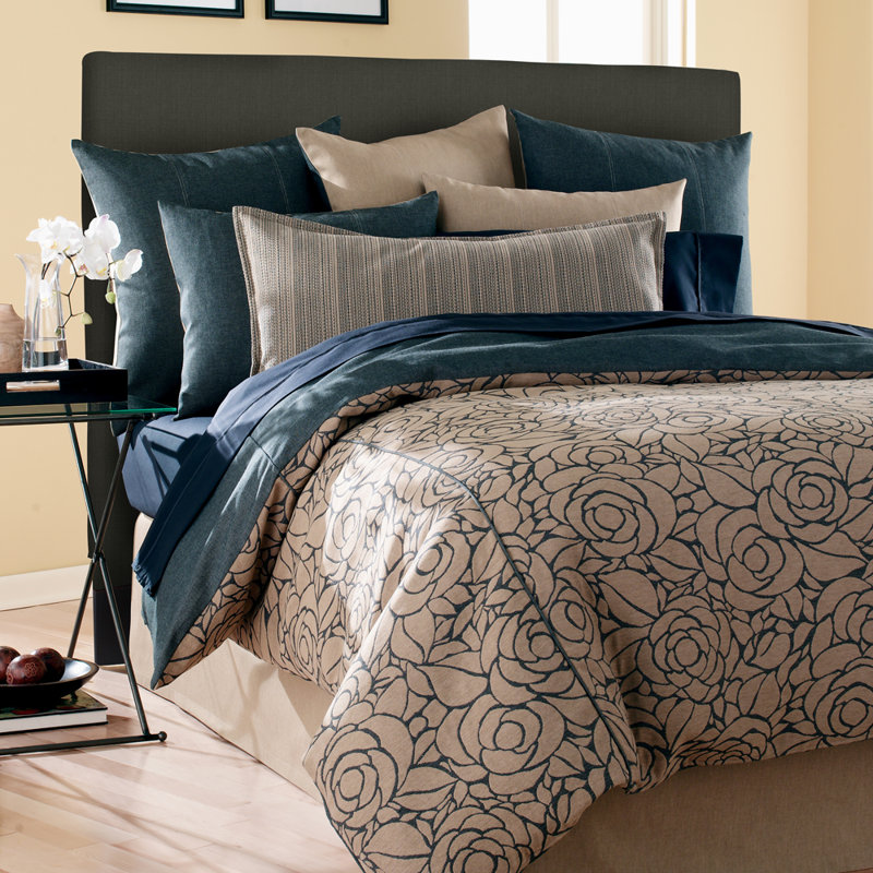 Ballenton Upholstered Headboard, Charcoal, Twin