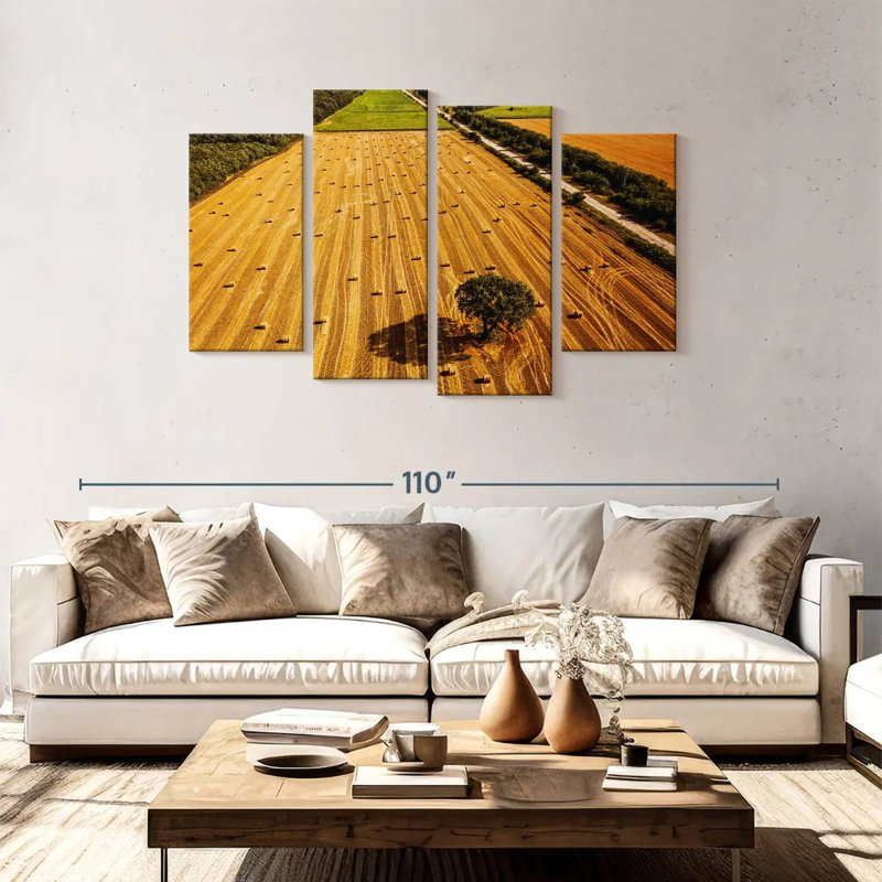 Alvord Hay Bales Fields, 48" H x 75" W