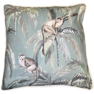 Albertas Abstract SEAFOAM Sqaure Cushion