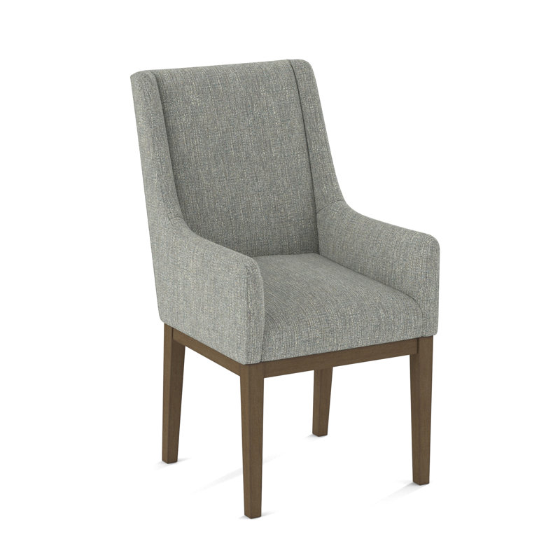 Upholstered Arm Chair, Rumor Dymond Dust, Weathered Gray