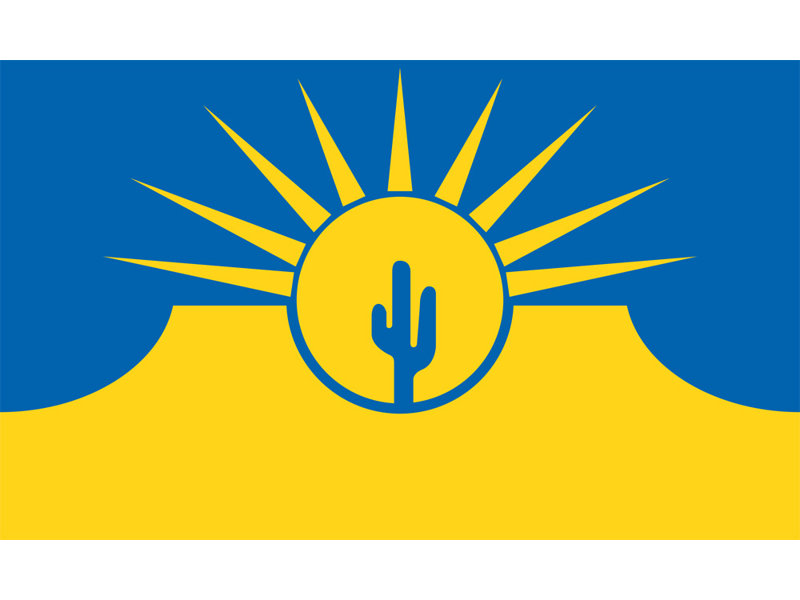Mesa, Arizona, H 11 po x l 18 po