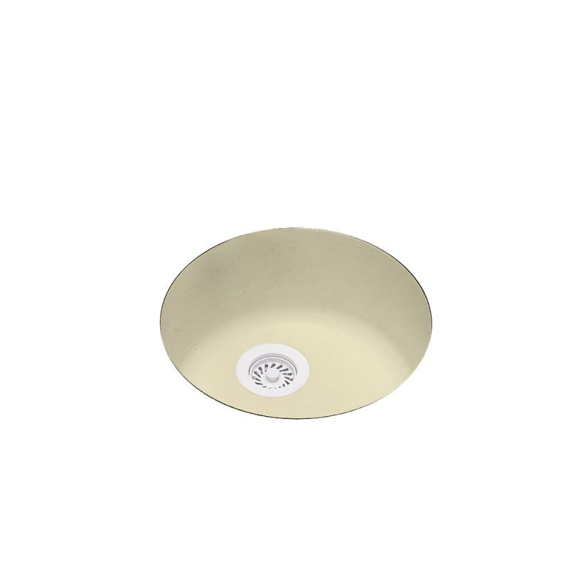 Évier de cuisine à surface solide 18,5 po x 18,5 po, Os