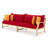 Paulet 6 Piece Sectional Seating Group With Sunbrella Cushion Covers-1230145127