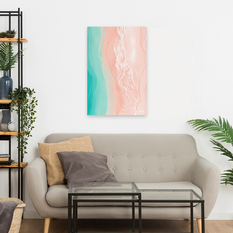 Ethereal Shore - Art abstrait, H 24 po x l 16 po