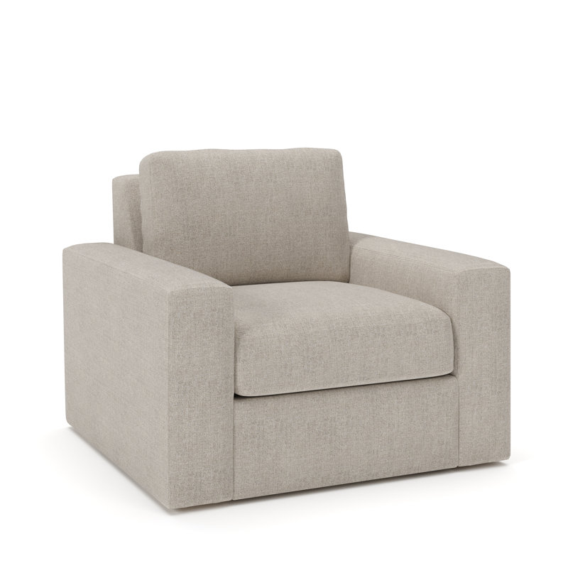 Jonie Upholstered Swivel Chair, Monique Twine Textured Chenille