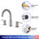 Widespread 2-handle Bathroom Faucet with Drain Assembly