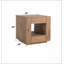 Harlan Oak Finish End Table Modern End Table Solutions,Compact End Table Collection