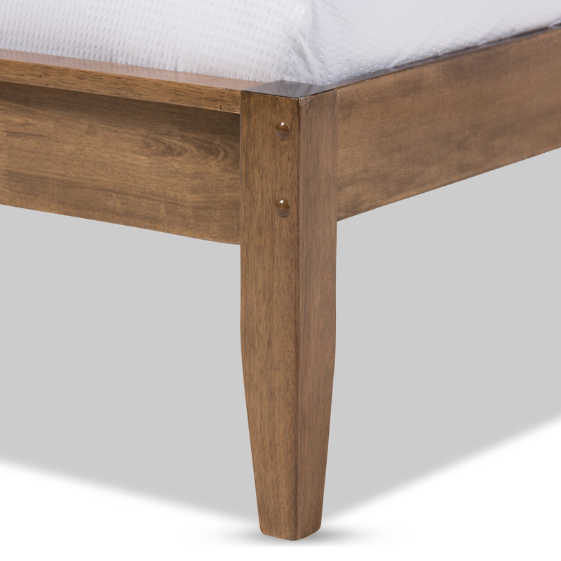 Andice Solid Wood Slat Bed, King