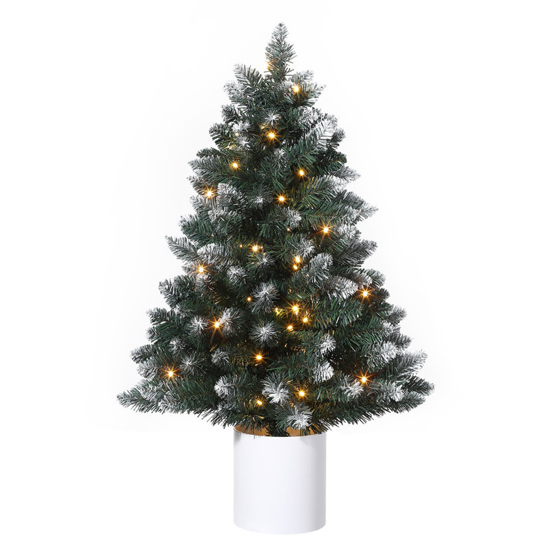 Arbre de Noël artificiel de table 3 pi pré-éclairé - Mini arbre de Noël pour la maison ou le bureau