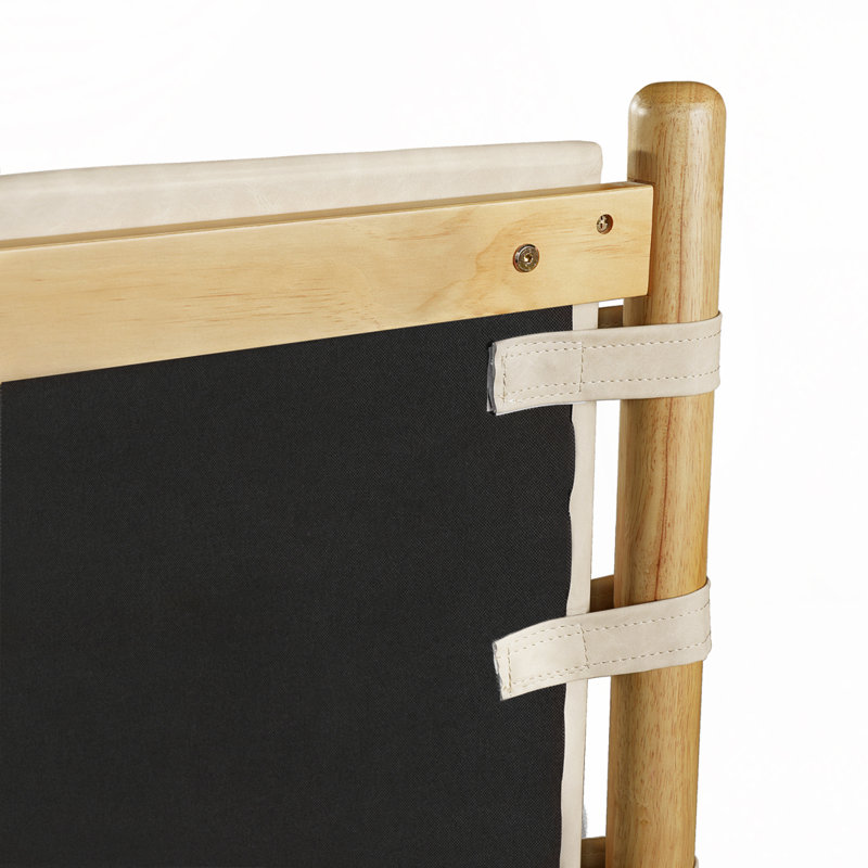 Structure de lit plateforme en bois d'hévéa, Beige, Très grand