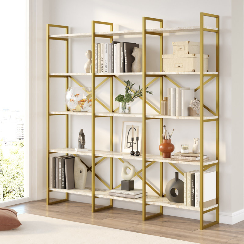 Baugus 175 cm H x 170 cm W Standard Bookcase