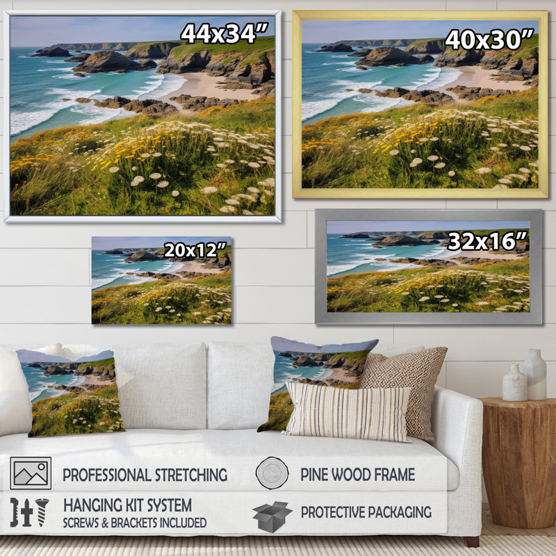 «Coastal Horizons I» sur toile, 24" H x 32" W, Toile tendue