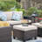 Argyri 7 - Person Outdoor Wicker Patio Conversation Furniture Set with Table-87053445-87292073