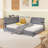 Full Size Upholstered Daybed/Sofa Bed Frame-111475334