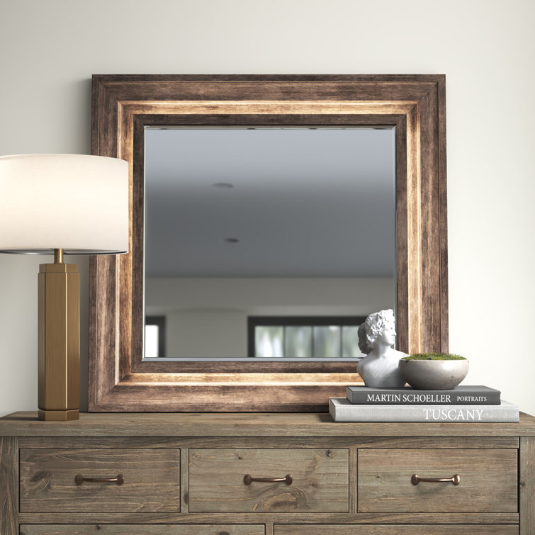Hayle Solid And Engineered Wood Flat LED Dresser Mirror