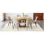 Ensembles de table de salle à manger extensible avec rangement, bois aggloméré, style moderne pour les salles à manger