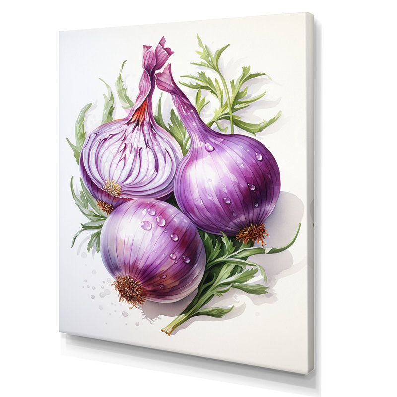 " Vegetable Marble Onion ", Wrapped Canvas, 40" H x 30" W x 1.5" D