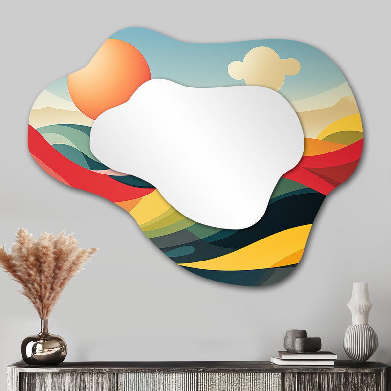 Miroir mural minimaliste traditionnel, 25 po x 28 po