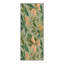 Tapis de couloir floral vert / beige lavable à la machine avec envers antidérapant-133432980
