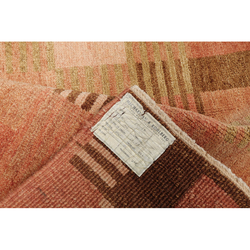 Siwar One-of-a-Kind Rectangle 4'1" X 6'2" 1980s Wool Area Rug in Rose