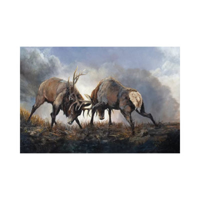 Fight Club by Jan Perley - Wrapped Canvas Gallery-Wrapped Canvas Giclée