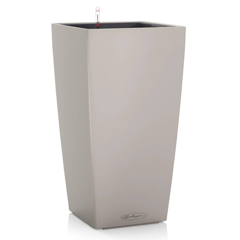 Cubico Pot Planter, Sand Brown, 56cm H x 30cm W x 30cm D