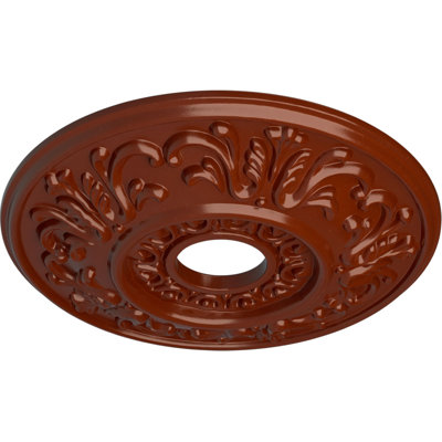 Endurathane Richmond Ceiling Medallion, 18"OD x 1 3/8"P (Fits Canopies up to 2 5/8"), Hand-Painted Cloud Burst Crackle Finish