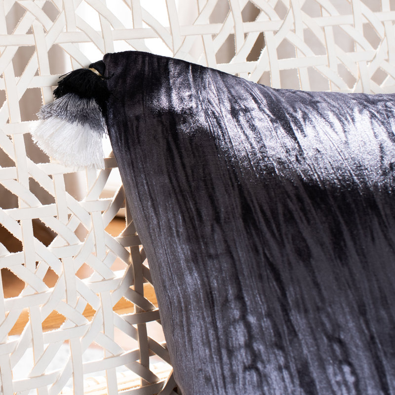  Gwena Throw Pillow, Dark Gray