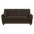 Clemintine Upholstered Sofa with Nailhead Trim Brown