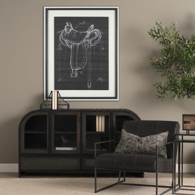 Reproduction d'art encadrée texturée