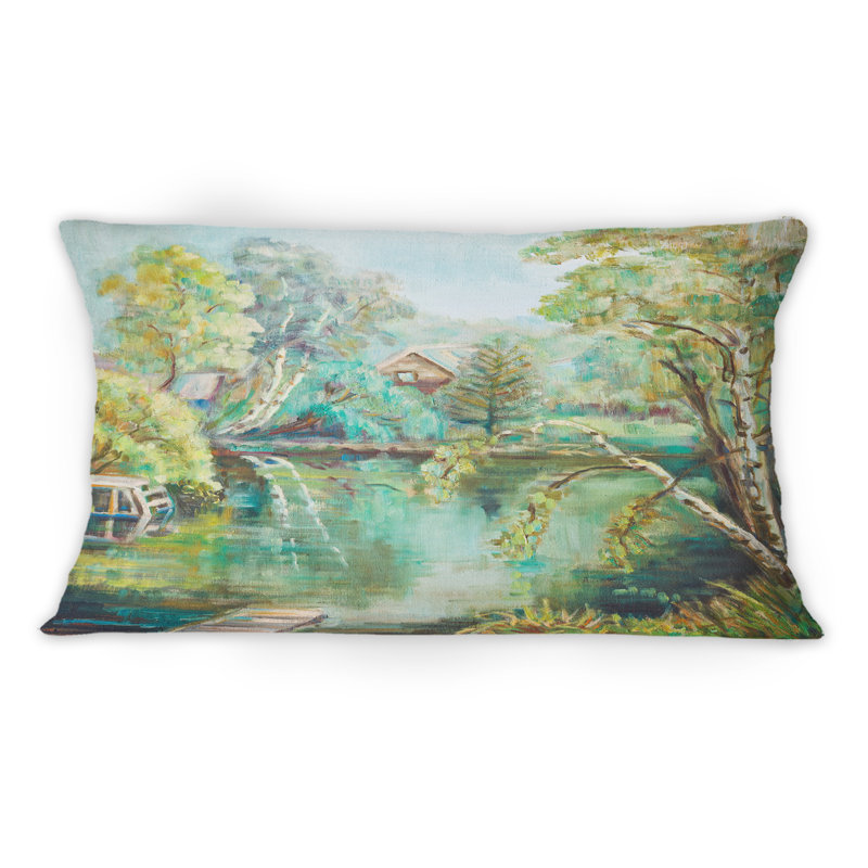 Coussin Green Pond In Summer