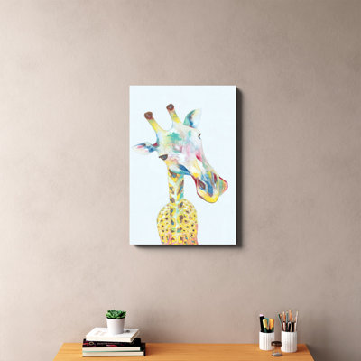 Girafe colorée - impression