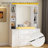 79'' H X 63'' W 3-Drawer Bookcase Storage Cabinet